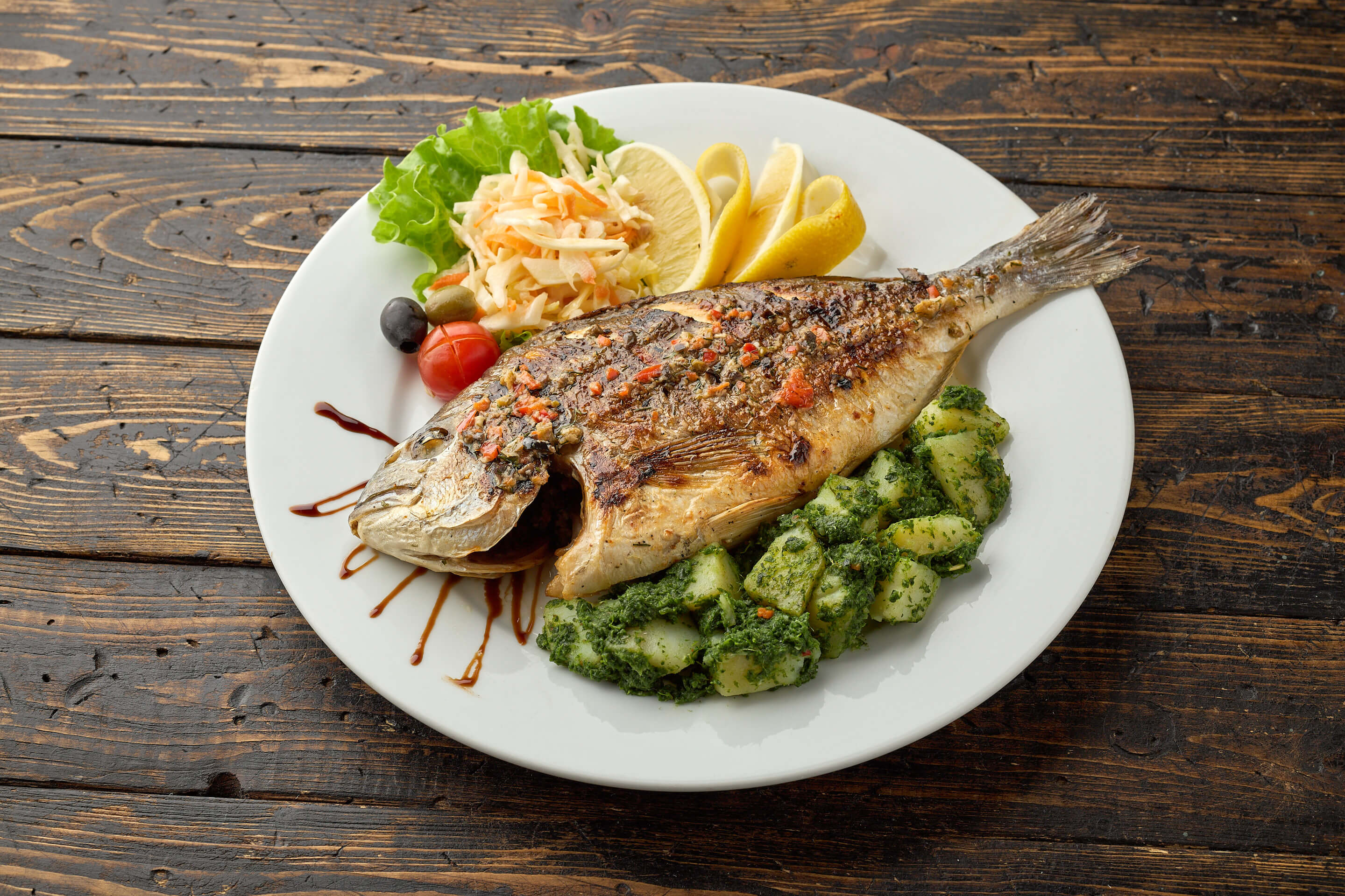 Дорадо на гриле